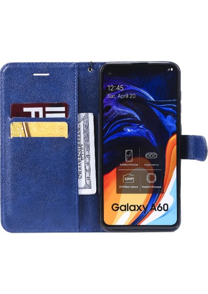 Samsung Galaxy A60 Için Flip CASE/M40 Yüksek Kaliteli Deri Klasik Katı (Yurt Dışından)