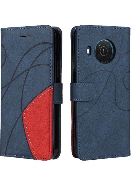 Nokia X10/X20 Pu Deri Flip Folio Kılıf Kickstand Koruyucu (Yurt Dışından)