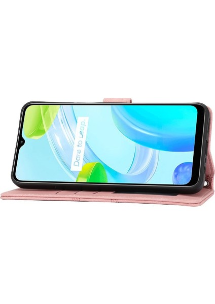 Realme C30/C30S Manyetik Kapatma Darbeye Koruyucu Kılıf Için Flip Case (Yurt Dışından)