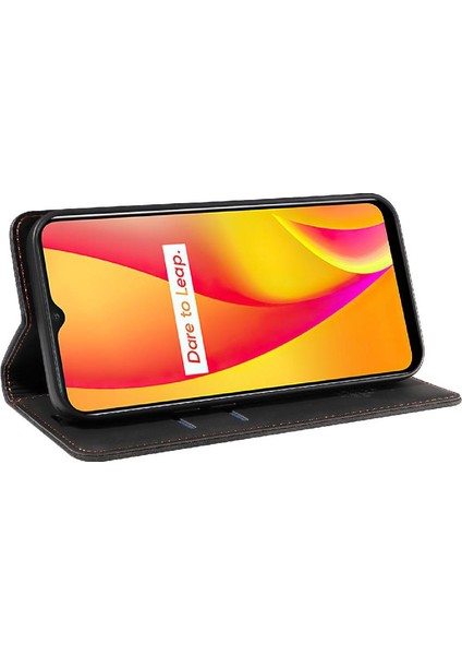 Realme C15/C12 Folyo Cüzdan Koruyucu Pu Deri Manyetik Için Kılıf (Yurt Dışından) fırsatları