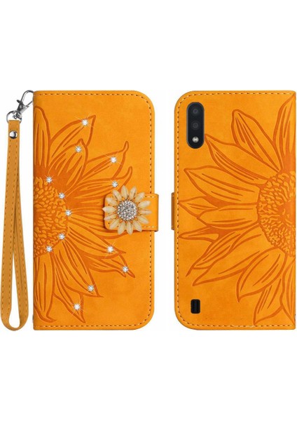 Samsung Galaxy A10/M10 Telefon Kılıfı Kart Tutucu Darbeye Tpu Flip (Yurt Dışından)