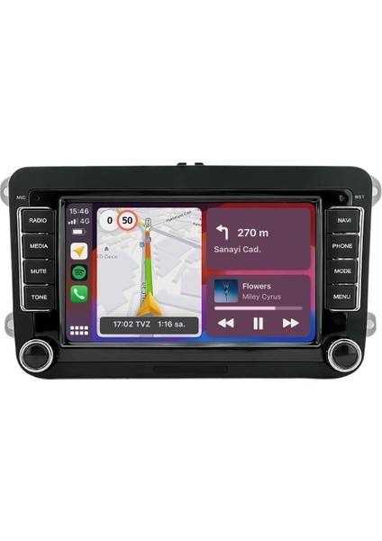 Seat Leon (2006-2012) Android 14 Multimedya Carplay 7 Inch 4 GB Ram / 64 GB Hafıza CRV-4570XD