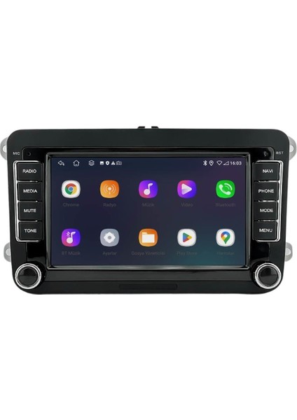 Seat Leon (2006-2012) Android 14 Multimedya Carplay 7 Inch 4 GB Ram / 64 GB Hafıza CRV-4570XD