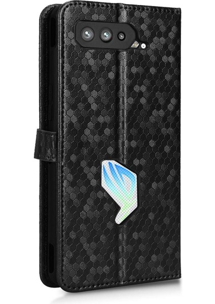 Asus Rog Telefon 5 Için Geometrik Desen Manyetik Toka Deri Cüzdan (Yurt Dışından) modelleri