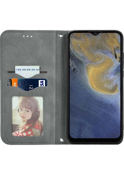 Zte Blade A71 Basit Iş Fermuar Cüzdan Kordon Deri Kılıf (Yurt Dışından)