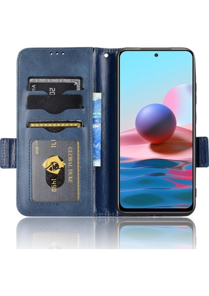 Xiaomi Redmi Not 10 4g Görüntüleme Standı 3 Kart Tutucu Cüzdan Flip (Yurt Dışından)