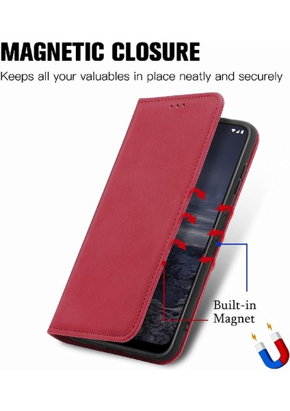 Nokia G21 Flip Kapak Için Kılıf Darbeye Cüzdan Deri Kılıf Basit (Yurt Dışından) modelleri