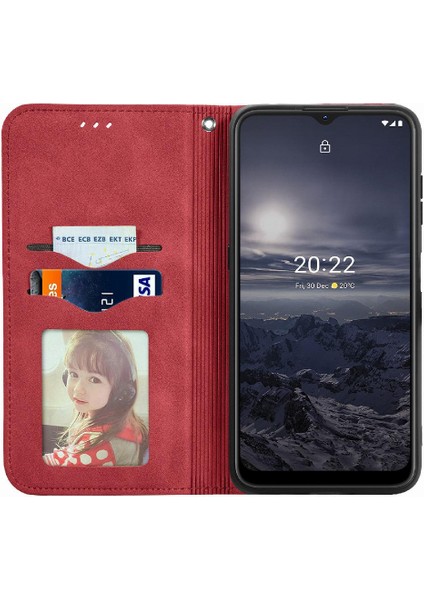 Nokia G21 Flip Kapak Için Kılıf Darbeye Cüzdan Deri Kılıf Basit (Yurt Dışından) indirimleri