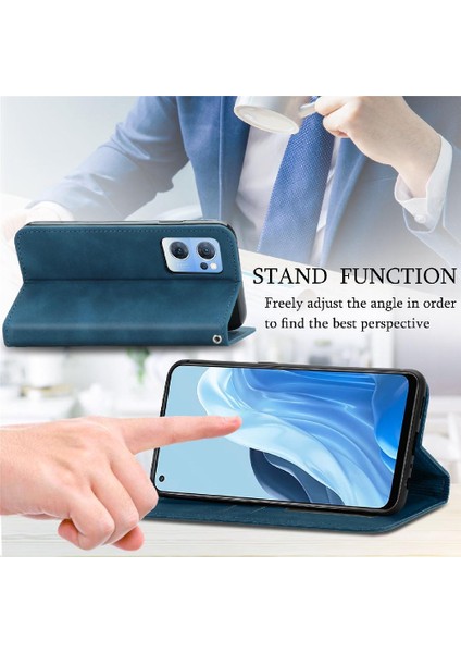 Oppo Oppo 7 5g Için Basit Iş Kordon Cüzdan Deri Kılıf (Yurt Dışından)
