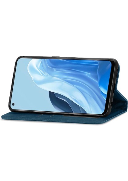 Oppo Oppo 7 5g Için Basit Iş Kordon Cüzdan Deri Kılıf (Yurt Dışından)