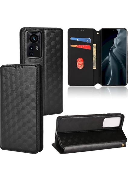 Xiaomi 12 Pro Pu Deri 3D Desen Manyetik Kapatma Cüzdan (Yurt Dışından)