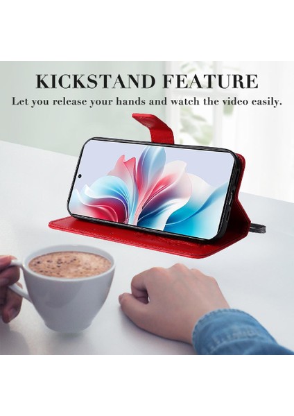 Oppo Için Kılıf Oppo 11F 5g Manyetik Kapak Flip Kickstand Kart Yuvası ile Pu (Yurt Dışından) modelleri