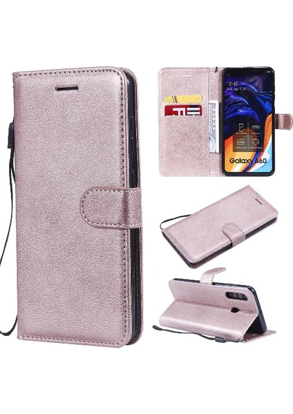 Samsung Galaxy A60 Için Flip CASE/M40 Yüksek Kaliteli Deri Klasik Katı (Yurt Dışından)