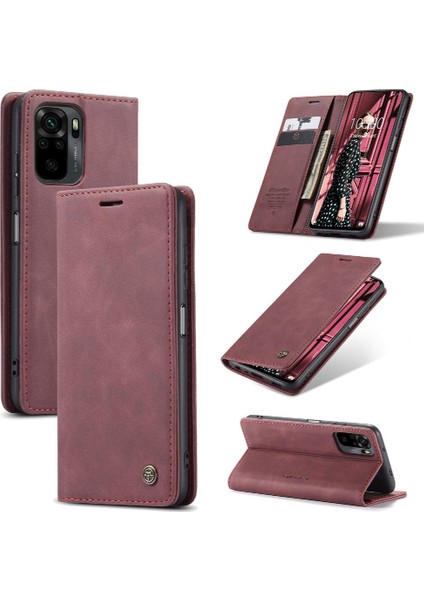 Xiaomi Redmi Için Flip Case NOTE10 4g/not 10S Flip Folio Kitap Kılıf Kart Pu (Yurt Dışından)