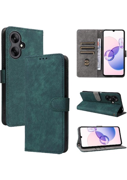 Xiaomi Redmi Için Kılıf 13C 5G/13R 5g Rfıd Engelleme Manyetik Kapatma Pu Flip (Yurt Dışından)