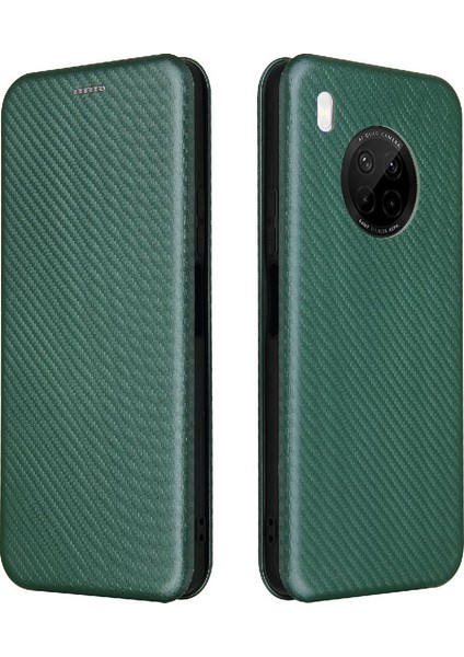 Kart ile Huawei Y9A Tam Koruma Deri Folio Flip Case Için Kılıf (Yurt Dışından)