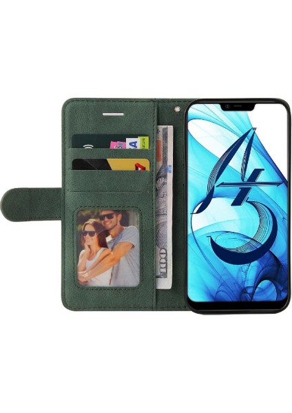 Kart ile Oppo A5/A3S Kickstand Koruyucu Iki Renkli Dikiş Için Kılıf (Yurt Dışından)