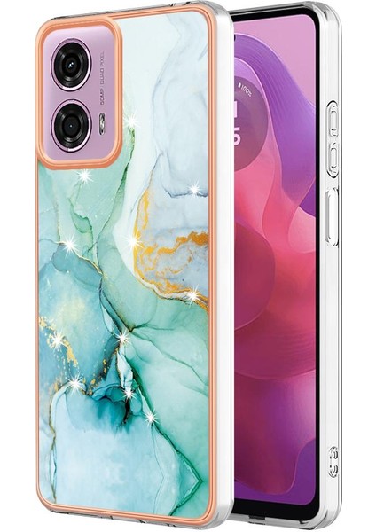 Motorola Moto G24 4G/G04 4g Ince Tpu Mermer Desen Koruma (Yurt Dışından)