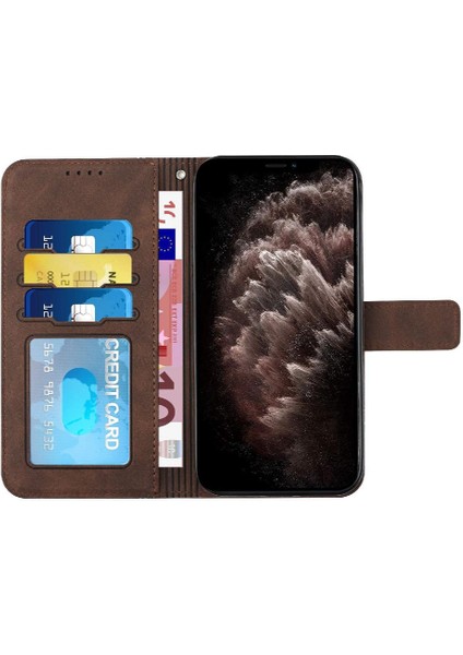 Xiaomi Not 10 Lite Için Telefon Kılıfı Pu Deri Kart Yuvaları Kapak Manyetik (Yurt Dışından)