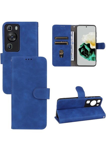 Huawei P60/P60 Pro 4g Deri Folio Flip Case Kart Ekleme (Yurt Dışından)