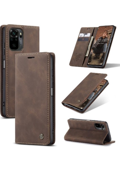 Xiaomi Redmi Için Flip Case NOTE10 4g/not 10S Flip Folio Kitap Kılıf Kart Pu (Yurt Dışından)