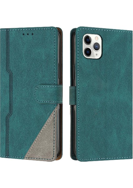 Iphone 11 Için Kılıf Pro Max Kart Yuvaları Kapak Handy Standı Cüzdan Manyetik Pu (Yurt Dışından)