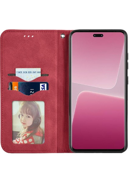 Xiaomi 13 Lite Için Kılıf Deri Kılıf Darbeye Cüzdan Basit Iş (Yurt Dışından) fırsatları