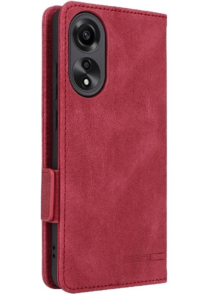 Oppo A78 4g Tam Koruma Deri Için Kılıf Folio Flip Case Kart Kapak (Yurt Dışından) modelleri