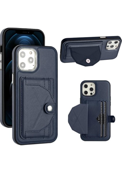 IPhone 13 Için Kılıf Pro Max Kickstand Koruyucu Kapak Kart Tutucu Prim (Yurt Dışından)