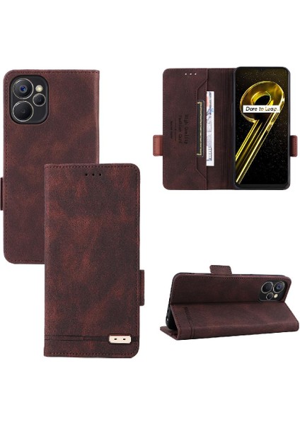 Kart Tutucu Kickstand ile Oppo REALME9I 5g Tam Koruma Için Kılıf (Yurt Dışından)