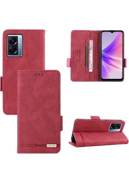 Kart ile Realme V23 5g Kart Ekleme Deri Folio Flip Case Için Kılıf (Yurt Dışından)