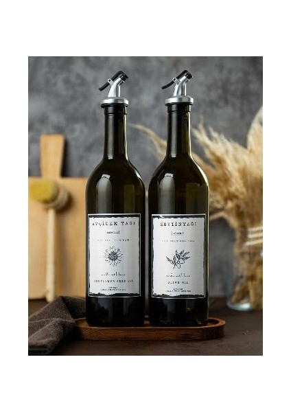 750 ml Yağdanlık Zeytin Yağı Ayçiçek Yağı Şişesi Yağlık