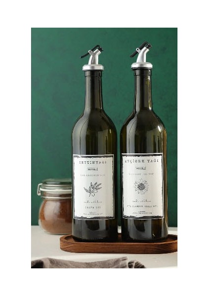750 ml Yağdanlık Zeytin Yağı Ayçiçek Yağı Şişesi Yağlık
