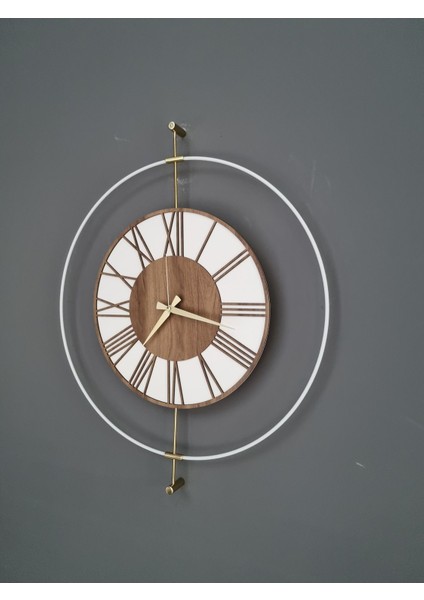 Tekno Trust Altın Aliawood 60 cm Metal 60 x 60 Modern Yuvarlak