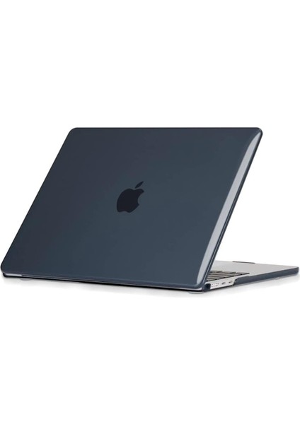 MacBook Air M3 13.6" 2024 A3113 Uyumlu Kılıf Koruyucu Kapak Parlak Şeffaf Tasarım Hava Kanallı