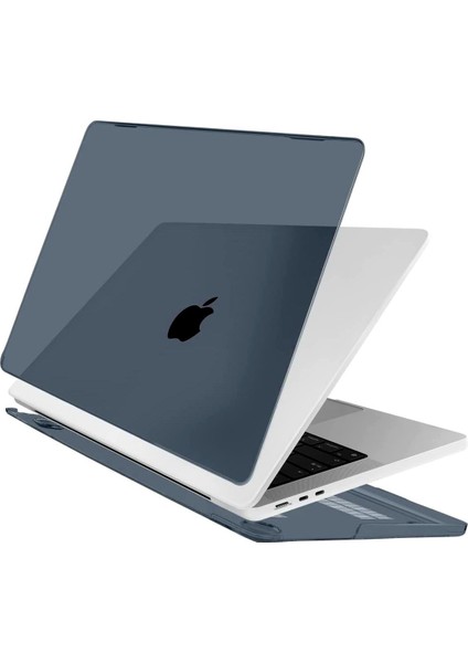MacBook Air M3 13.6" 2024 A3113 Uyumlu Kılıf Koruyucu Kapak Parlak Şeffaf Tasarım Hava Kanallı fiyatları