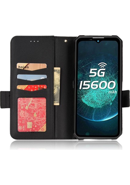 Oukitel WP15 Yan Toka Kart Yuvaları Için Kılıf Tutucu Cüzdan Manyetik Pu (Yurt Dışından) fiyatları