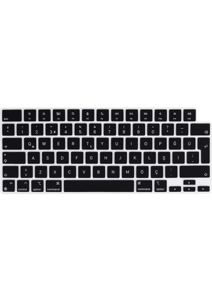 MacBook Pro 14 M3 / M4 Klavye Koruyucu 14.2" A3112 / A3185 / A3401 / A2992 / A2918 Uyumlu Türkçe Q Silikon Ped