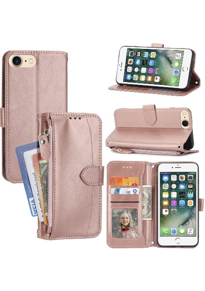 Iphone 6 Için Flip Case/7/ 8 Pu Deri Anti Scratch Kart Tutucu Kickstand (Yurt Dışından)