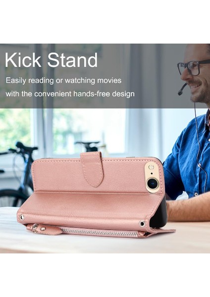 Iphone 6 Için Flip Case/7/ 8 Pu Deri Anti Scratch Kart Tutucu Kickstand (Yurt Dışından)