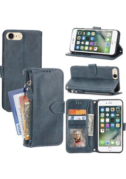 Iphone 6 Için Flip Case/7/ 8 Pu Deri Anti Scratch Kart Tutucu Kickstand (Yurt Dışından)