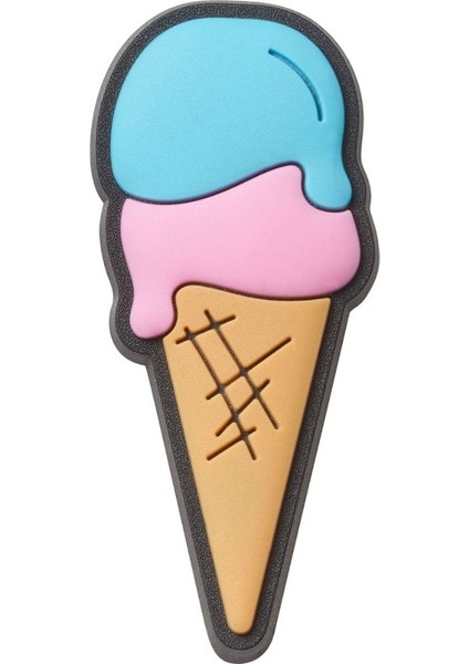 Ice Cream Cone Unisex Pembe Jibbitz