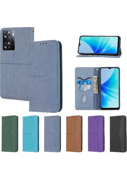 Mays Home1 Oppo A57 4G/A77 4G/A57S 4g Kredi Kartı Tutucu Flip Folio Kitap Pu (Yurt Dışından)