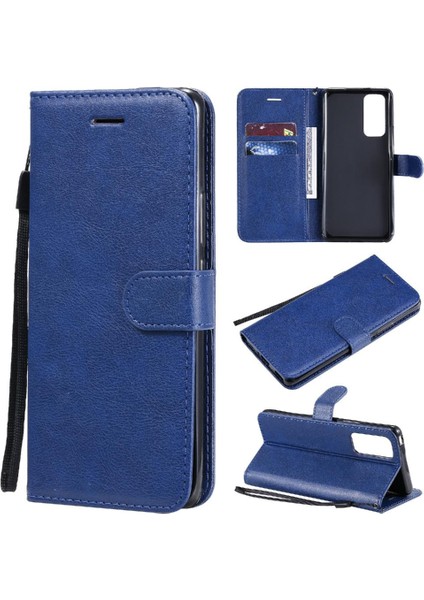 Kart Yuvası Klasik Düz Renk Yüksek Kalite ile Onur 30 Pro Için Flip Case (Yurt Dışından)