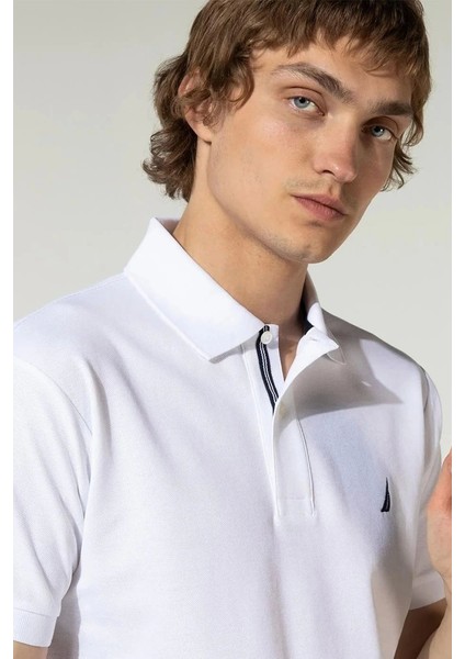 Nautıca Erkek Classıc Fit Beyaz Kısa Kollu Polo fırsatları