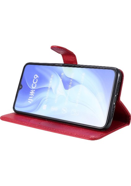 Kart Yuvası Yüksek Cüzdan ile Xiaomi Mi Cc9 Klasik Düz Renk Için Flip Case (Yurt Dışından)