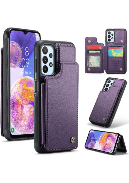Samsung Galaxy A23 4g/5g Kart Tutucu Pu Deri Için Caseme Cüzdan Kılıf (Yurt Dışından)
