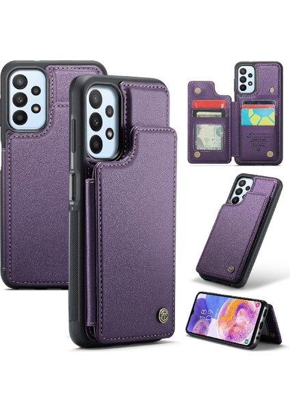 Samsung Galaxy A23 4g/5g Kart Tutucu Pu Deri Için Caseme Cüzdan Kılıf (Yurt Dışından)