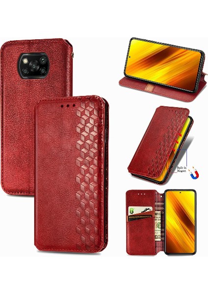 Xıaomı Poco X3 Nfc Zarif Iş Çevirme Kapağı Moda Tasarımı (Yurt Dışından)