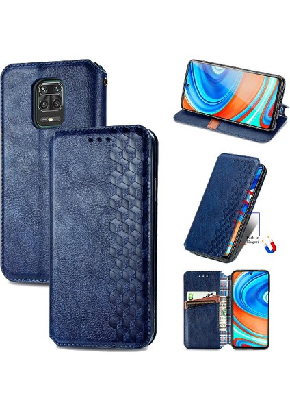 Xıaomı Redmi Not 9 Pro Zarif Iş Deri Kılıf Için Kılıf Çevirin (Yurt Dışından)